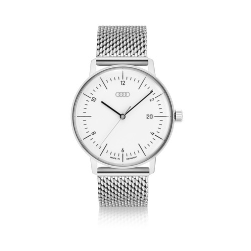 Original audi uhr silber weiß - audi, silber/weiß